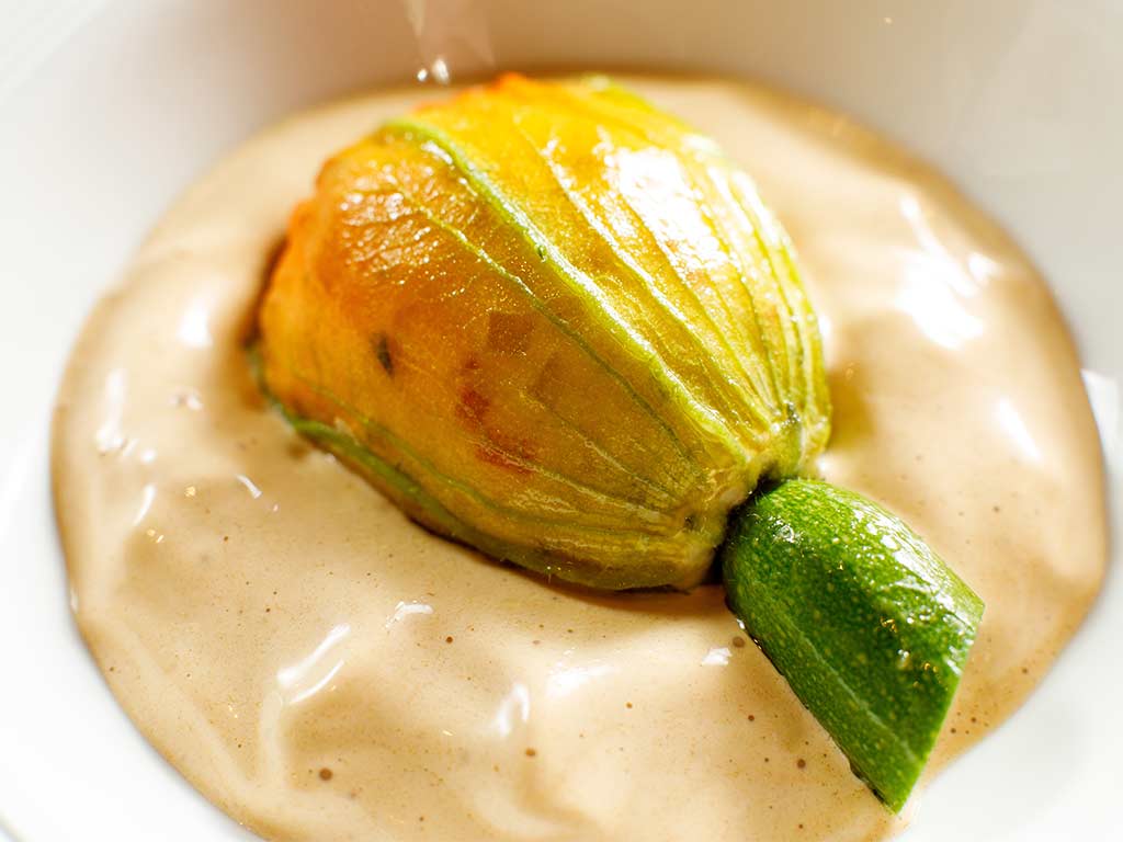 Courgette flower summer